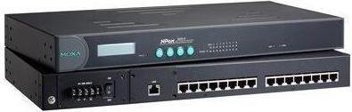 Actual product image Moxa NPORT 5630-8 - 8-port RS-422485 rackmount device server with RJ45 connections and 100 to 240 VAC
