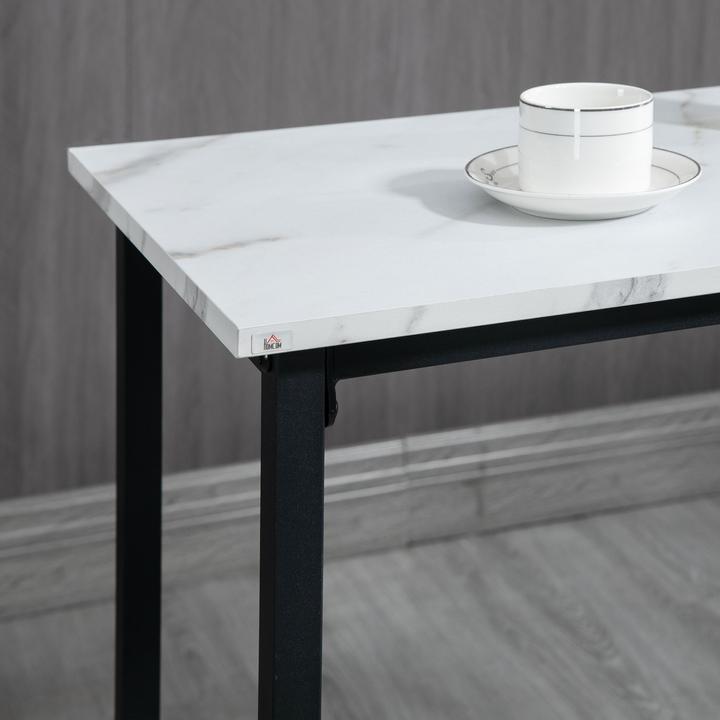 Actual product image Homcom Bar table set with steel frame (100 x 40 x 90 cm)