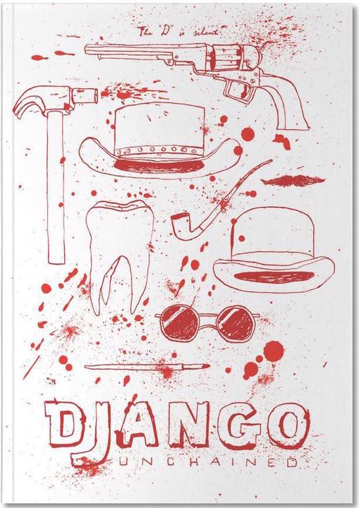 Actual product image Juniqe Django Unchained - Movies (A5, Dotted, Hardcover)
