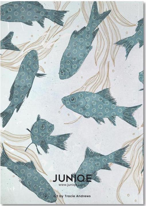 Actual product image Juniqe Blue Fish - Fish (A5, Lined, Hardcover)
