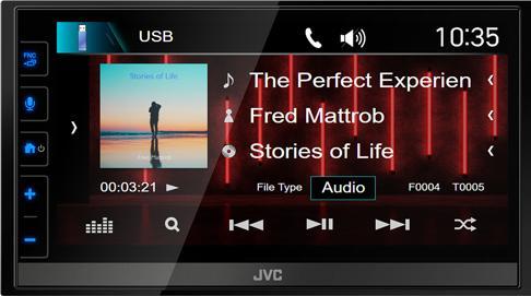 Actual product image JVC KW-M785DBW (Android car)