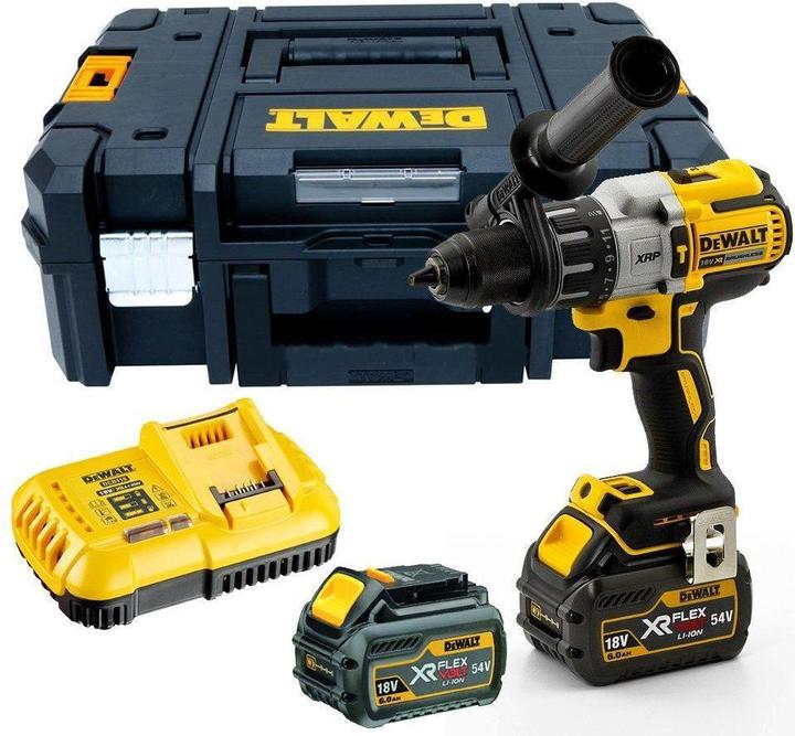 Actual product image DeWalt XRP cordless drill/driver (DCD991T2-QW) 18V Li-Ion, 2x6.0 Ah (Rechargeable battery operated)