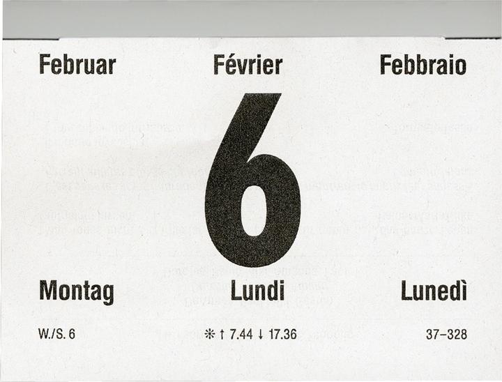 Image du produit Biella Calendrier à déchirer (8 x 11 cm, Couverture rigide, Allemand, Anglais, Italien, Français)