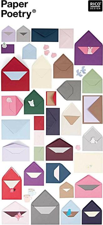 Produktbild Rico Design Paper Poetry Essentials Umschlag C6 Rosa, Position (50 x)