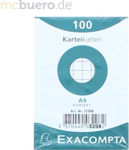 Immagine prodotto Exacompta Schede A8 (55 x 74 mm, 205 g/m², 100 x)