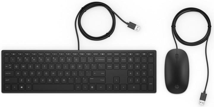 Produktbild HP Wired Keyboard MOUSE 400 (Eng. Int., Kabelgebunden)