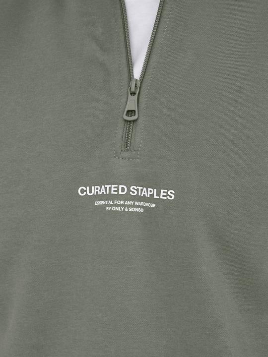 Actual product image Only & Sons Onscurated Reg Half Zip Sweat Noos (M)