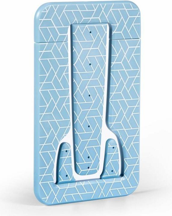 Produktbild Bookchair Flexistand Pro (Blue Geometrical) - flexibler Tablethalter - für alle Handys und Tablets - supe