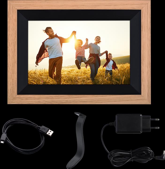 Produktbild Rollei Smart Frame WiFi 105 Wooden Bl (10.10", 1920 x 1200 Pixel)