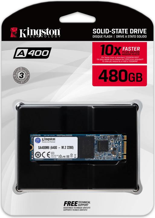 Produktbild Kingston A400 (480 GB, M.2 2280)