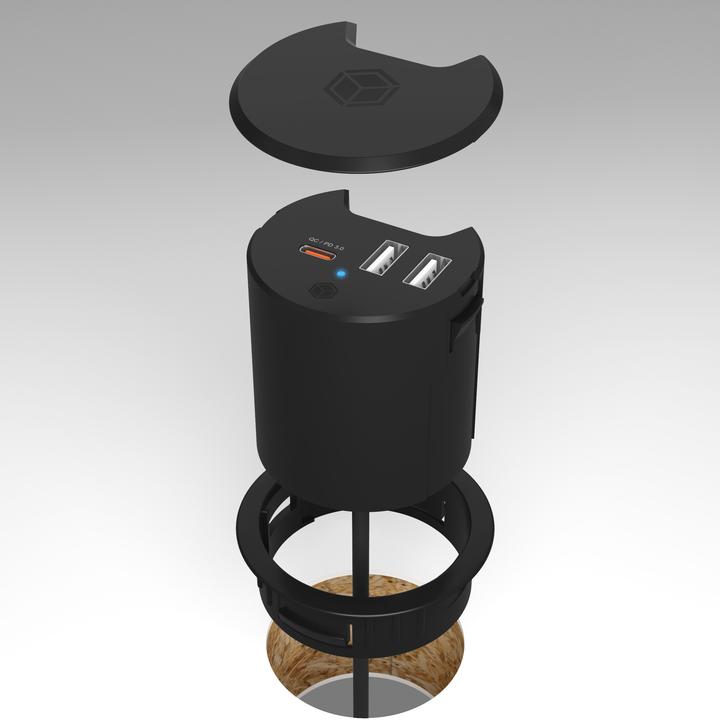 Produktbild Icy Box IB-HUB1407 (30 W)