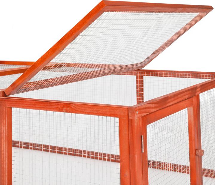 Immagine prodotto tectake Kaninchenstall mit 4 Türen 181x90x48cm