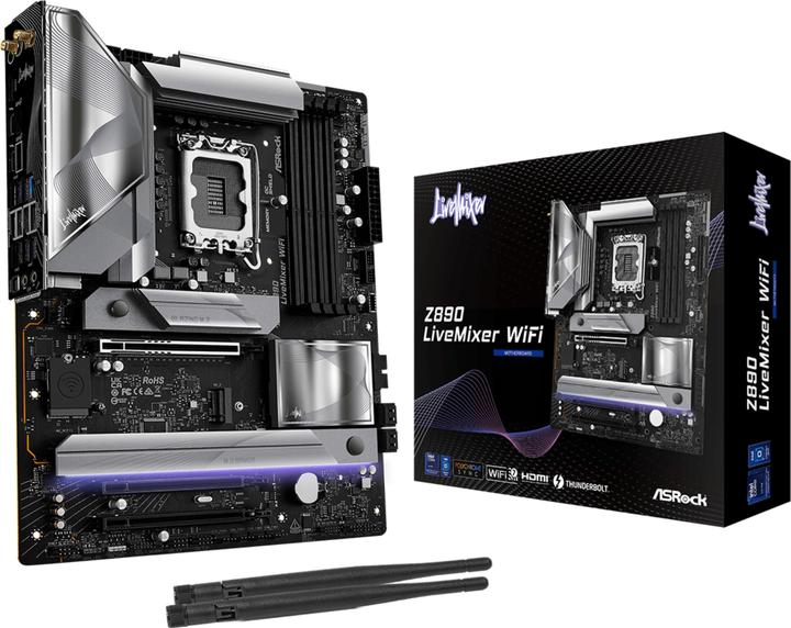 AsRock Z890 LiveMixer WiFi Intel DDR5 S1851 (LGA 1851, Intel Z890, ATX)
