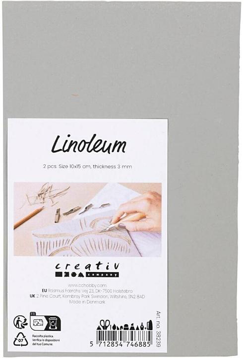 Produktbild Creativ Company Stempel Zubehör Linoleumplatte 10 x 15 cm, 2 Stück