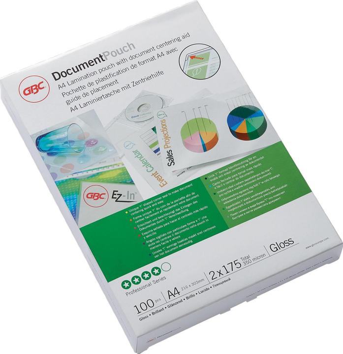 Produktbild GBC Laminierfolien in Premiumqualität (A4, 100 Stück, 175 µm)