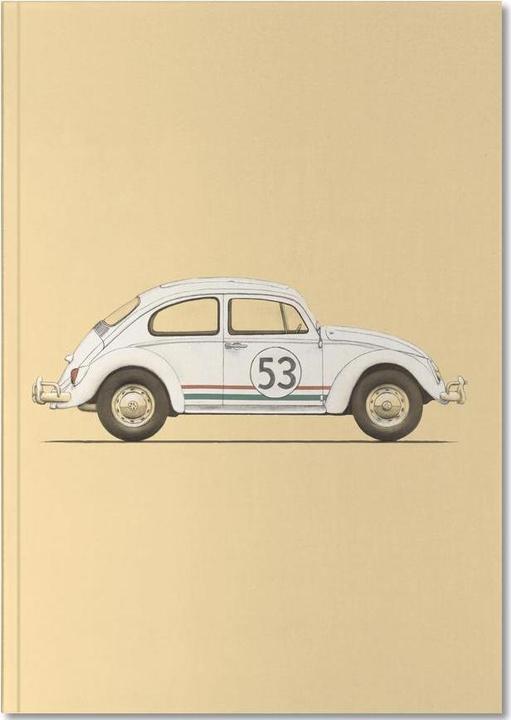 Actual product image Juniqe Famous Car - Cars (A5, Plain, Hardcover)