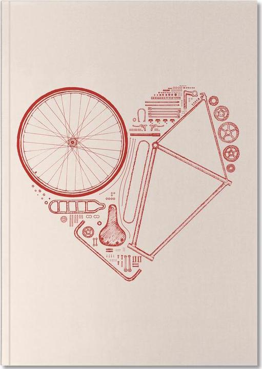 Immagine prodotto Juniqe Love Bike 2 - Biciclette (A5, Righe, Copertina rigida)