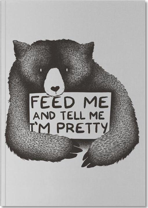 Produktbild Juniqe Feed Me - Bären (A5, Liniert)