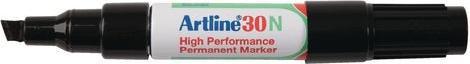 Actual product image Artline 30N Permanent marker Medium Wedge tip 2.0 - 5.0 mm Blue Refillable (Black, 5 mm, 12 x)