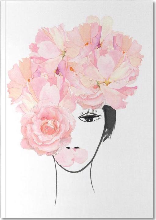 Actual product image Juniqe Look through the Flowers 3 - Roses (A5, Plain)
