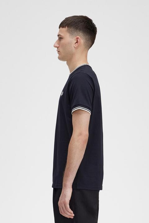 Immagine prodotto Fred Perry Maglietta con doppia punta nera (XL)