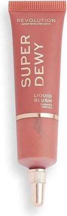 Actual product image Makeup Revolution Superdewy Liquid Blusher Highly Pigmented Buildable Formula Flushing For You 15ml