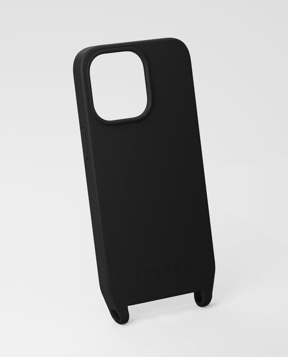 Image du produit XOUXOU Étui pour téléphone portable noir avec oeillets (MagSafe) iPhone 14 (Apple iPhone 14)