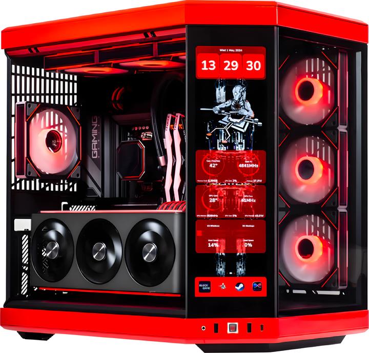 Produktbild Avlano Inferno High-End Gaming PC RTX 5090, Red Edition (AMD Ryzen 9 9950X3D, 32 GB, 1000 GB, GeForce RTX 5090)
