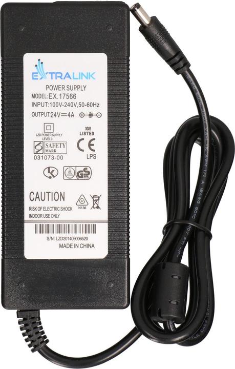 Produktbild Extralink 24V 96W | Netzteil | 4A, Stecker 5,5/2,5mm Grosser Stecker