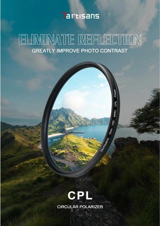 Actual product image 7artisans Polarizing filter CPL - 62 mm (62 mm, Polarizing filter, 62 mm)