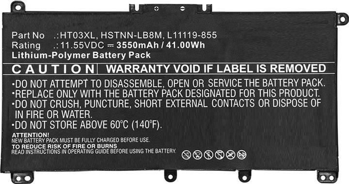 Produktbild CoreParts MicroBattery MBXHP-BA0171 Industrieakku Lithium Polymer (LiPo) 3550 mAh 11,55 V (1 Zellen, 3550 mAh)