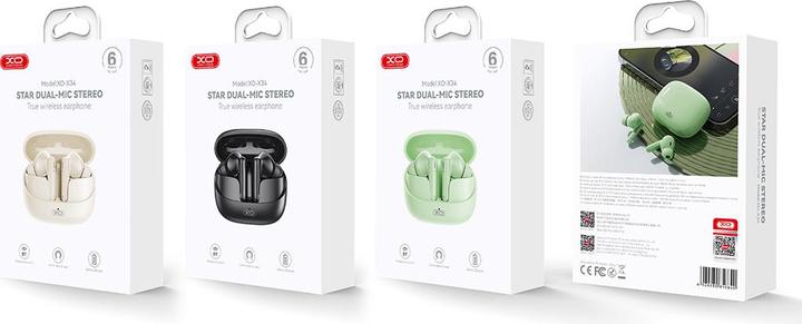 Immagine prodotto xO Auricolari Bluetooth X34 TWS verde (6 h, Senza fili)