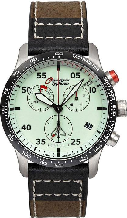 Zeppelin Uhr Uhr Eurofighter 7298-5, Quarz (Chronograph, 43 mm)