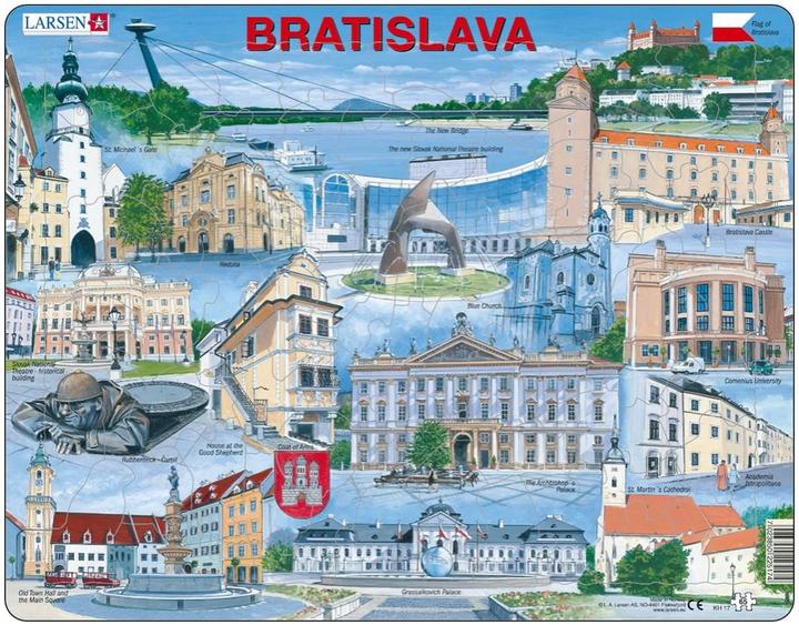 Actual product image Larsen Puzzle - Bratislava (eng) (65 pieces)