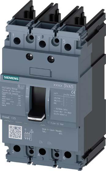Actual product image Siemens Circuit-breaker 20A 3p 20A/In 3VA5120-6ED31-0AA0
