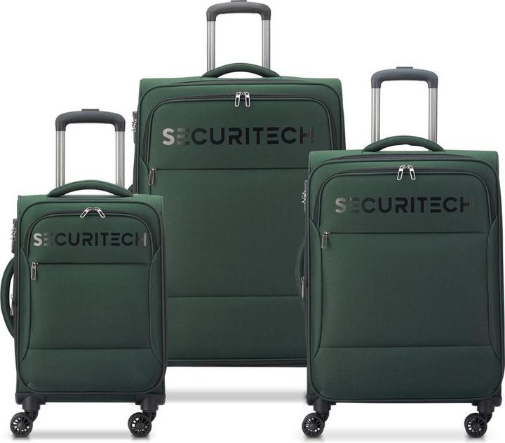 Delsey Securitech von Paris - Koffer Set Vanguard - 3 -Stück - Handgepäck 35L + Roller Gepäck 71L un (31 l, Handgepäck (bis 50l))