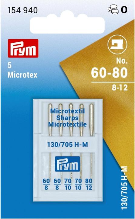 Prym Aiguille de machine à coudre Microtex No. 60-90