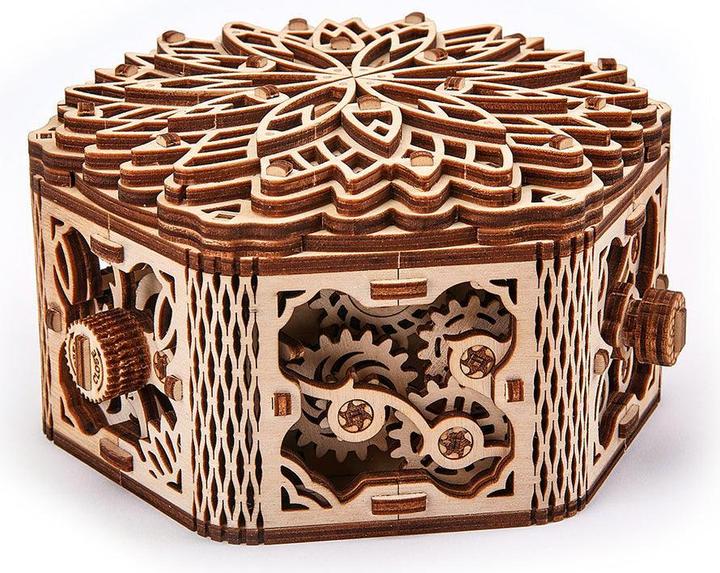 Actual product image Wood Trick Mystery Flower Jewellery Box