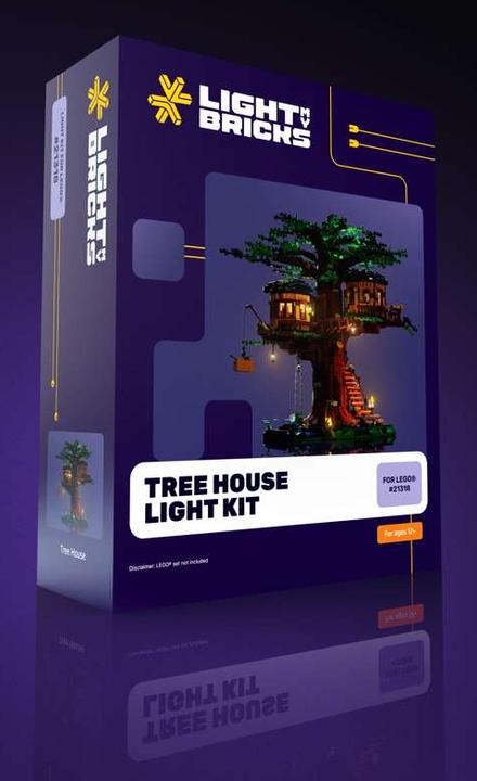 Actual product image Light my bricks LMB 2.0 LEGO® 21318# Tree Hous Light Kit