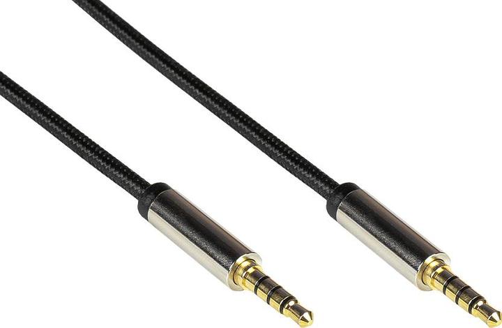 Immagine prodotto Python Cavo di connessione audio di alta qualità, spina jack a 4 pin da 3,5 mm su entrambi i lati (2 m, Connettore da 3,5 mm (AUX))