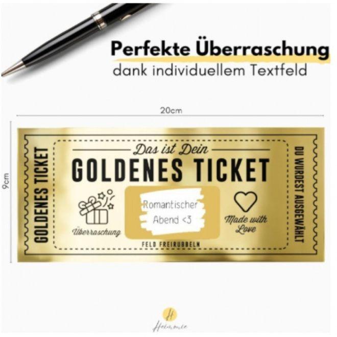 MU Classic Goldenes Rubbellos Ticket als Gutschein inkl. Umschlag (1 Stk.)