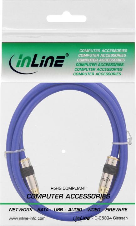 Produktbild InLine Cinch — Cinch (1 m, Koaxial)