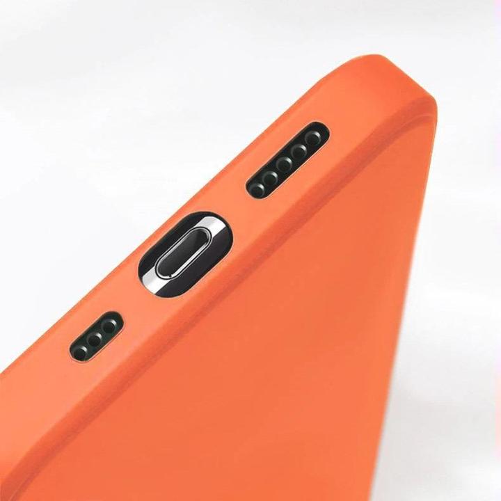 Produktbild Hurtel Card Case Silicone Wallet Case with Card Slot Documents for iPhone 13 Pro Max Orange (Apple iPhone 13 Pro Max)