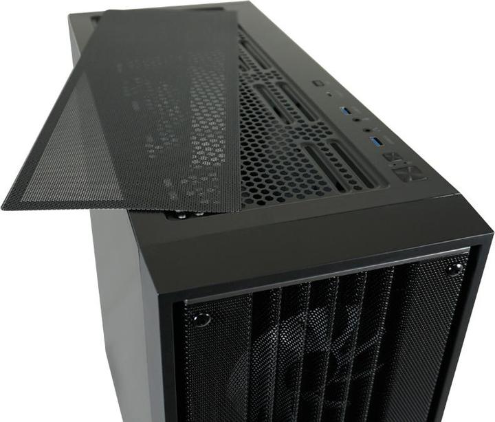 Actual product image LC-Power Case Micro-ATX 810B black USB3.2/Audio,without power supply (mATX, Mini-ITX, ATX, E-ATX)