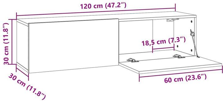 Produktbild VidaXL Jericho (120 x 30 x 30 cm)