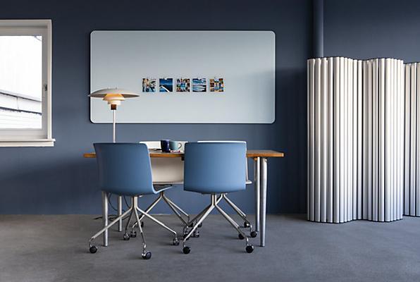 Actual product image Legamaster Glass board matte 7-104164 round corner 100x200cm chilly lake (200 x 100 cm)