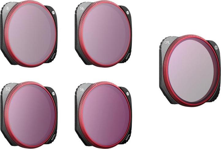 Pgytech Set di 4 filtri CPL+ND-PL (NDPL 8/16/32/64) per DJI Mavic 3 Classic (professionale) (Filtri per droni, DJI Mavic 3 Classic)