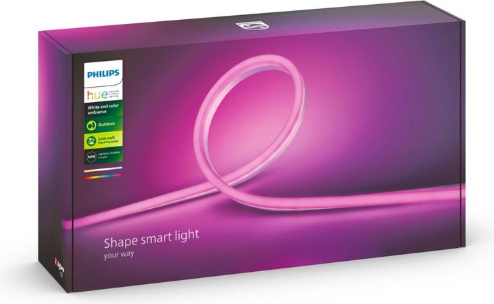 Actual product image Philips Hue Outdoor Light Strip 5m DE Plug (Multicoloured, 500 cm, Outdoor)