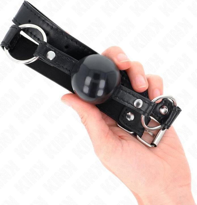 Produktbild Kink - Schwarzer Tpe Ball 4 Cm Knebel 60 X 2 Cm