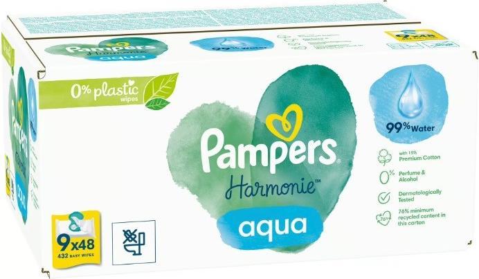Image du produit Pampers Harmonie Aqua (432 pièce(s))
